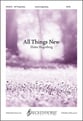 All Things New SATB choral sheet music cover
